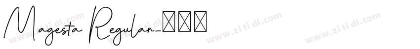 Magesta Regular字体转换